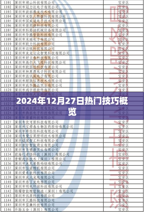 『2025年12月27日实用技巧大汇总』