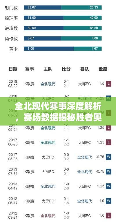 全北现代赛事深度解析，赛场数据揭秘胜者奥秘