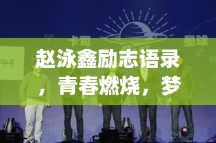 赵泳鑫励志语录，青春燃烧，梦想逐风破浪