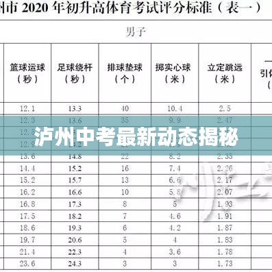 泸州中考最新动态揭秘