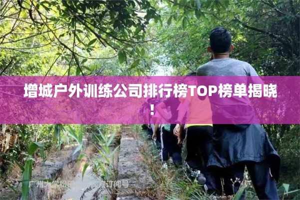增城户外训练公司排行榜TOP榜单揭晓！