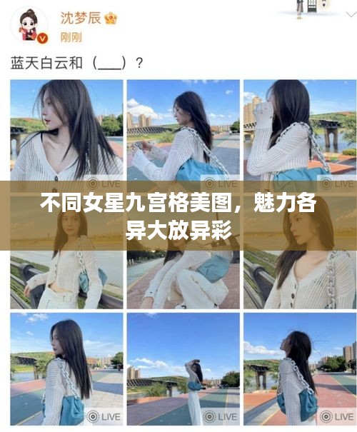 不同女星九宫格美图，魅力各异大放异彩