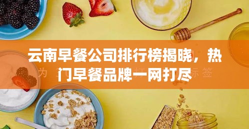 云南早餐公司排行榜揭晓，热门早餐品牌一网打尽