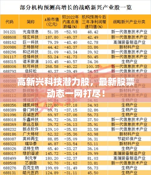 高新兴科技潜力股，最新股票动态一网打尽！