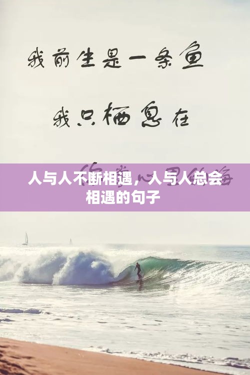 人与人不断相遇，人与人总会相遇的句子 