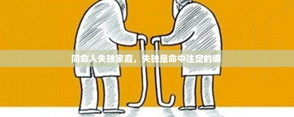 同命人失独家庭，失独是命中注定的嘛 