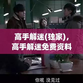 高手解迷(独家)，高手解迷免费资料 