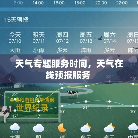 天气专题服务时间，天气在线预报服务 