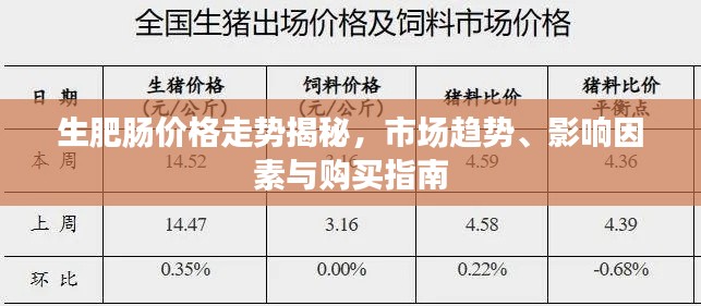 生肥肠价格走势揭秘，市场趋势、影响因素与购买指南