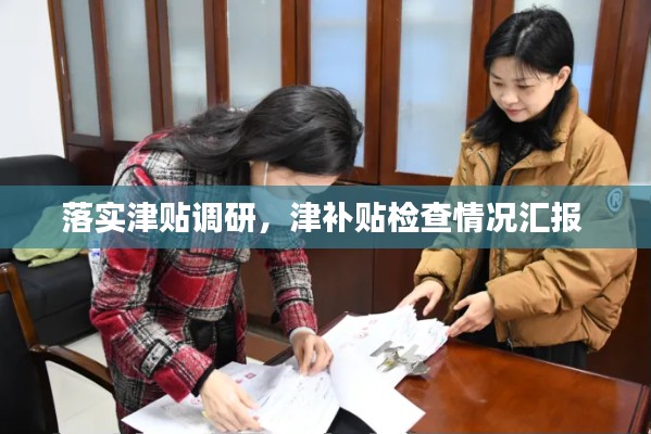 落实津贴调研，津补贴检查情况汇报 