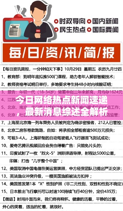 今日网络热点新闻速递，最新消息综述全解析