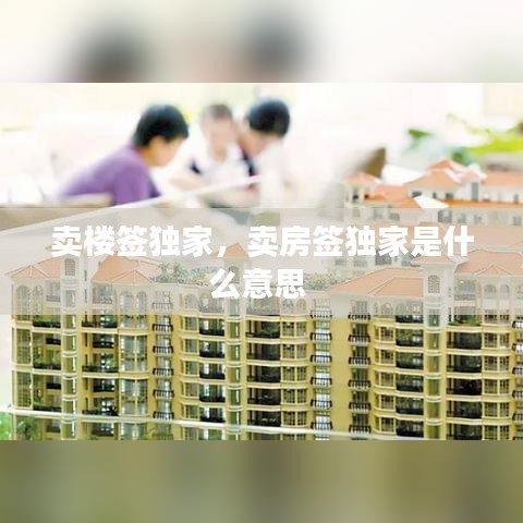 卖楼签独家，卖房签独家是什么意思 