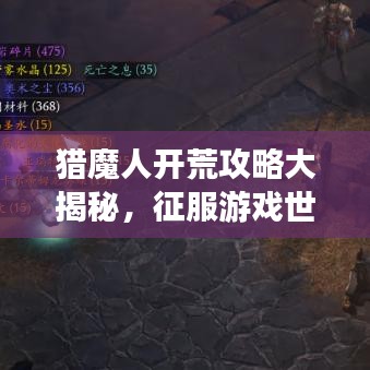 猎魔人开荒攻略大揭秘，征服游戏世界的终极指南